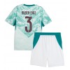 Portugal Ruben Dias #3 Bortedraktsett Barn VM 2026 Kortermet (+ korte bukser)